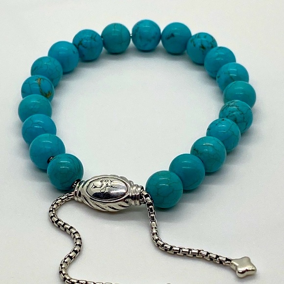 David Yurman Jewelry - DAVID YURMAN Turquoise Bracelet with pouch